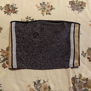 PINK crop top with glitter